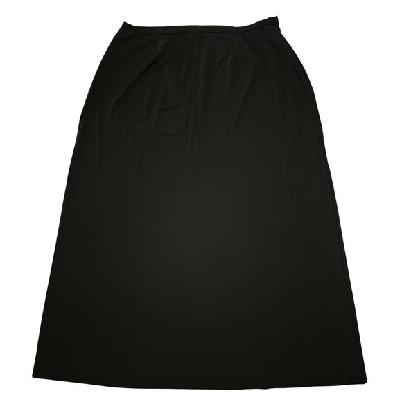 Kate Hill Dresses & Skirts - Kate Hill Women Black Maxi Skirt Plus Size 1X Rayon Blend Solid Minimalist